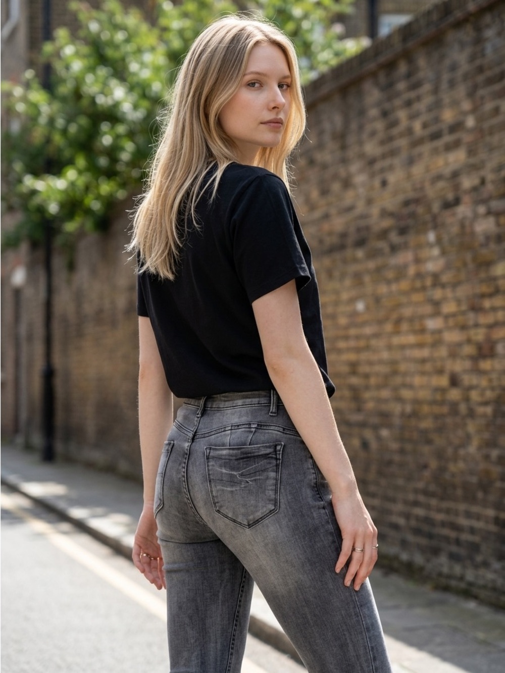 Primark Denim Co Gray Wash Mid Rise Skinny Stretch Jeans Women's Size 4